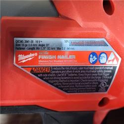 HOUSTON LOCATION - AS-IS Milwaukee  FUEL 18-Volt Lithium-Ion Brushless Cordless Gen II 16-Gauge Angled Finish Nailer (Tool-Only)