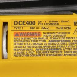 AS-IS DEWALT 20V MAX Cordless 1 in. PEX Expansion Tool Kit