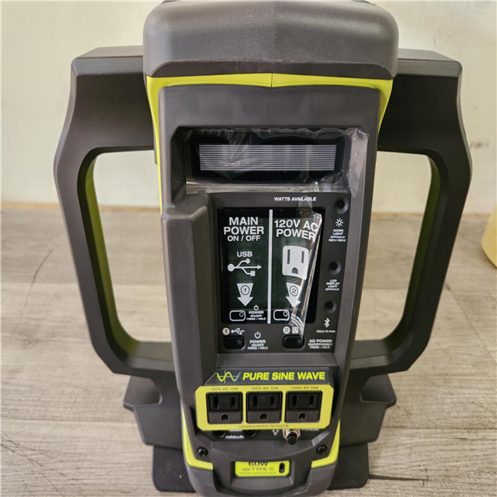 Phoenix NEW RYOBI 18V ONE+ 1800-Watt Portable Battery Inverter Power Station/8-Port Charger (Tool Only)