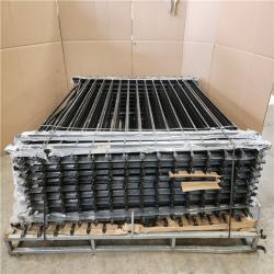 Phoenix Fencer Wire 6 ft. x 6 ft. Heavy-Duty Steel Spaced Bar Pointed Pinnacle Flat Metal Fence Panel (20-Panels)