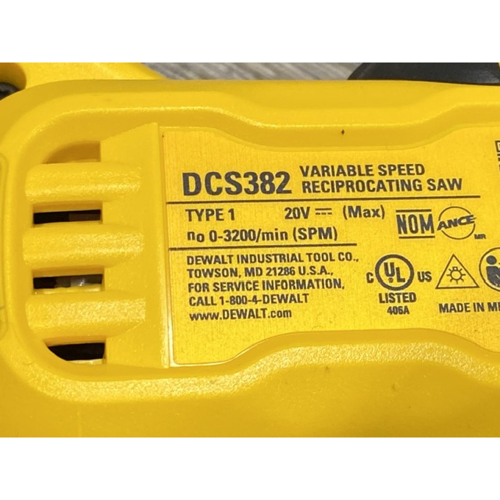 AS-IS DEWALT 20V MAX Cordless Brushless Reciprocating Saw (Tool Only)