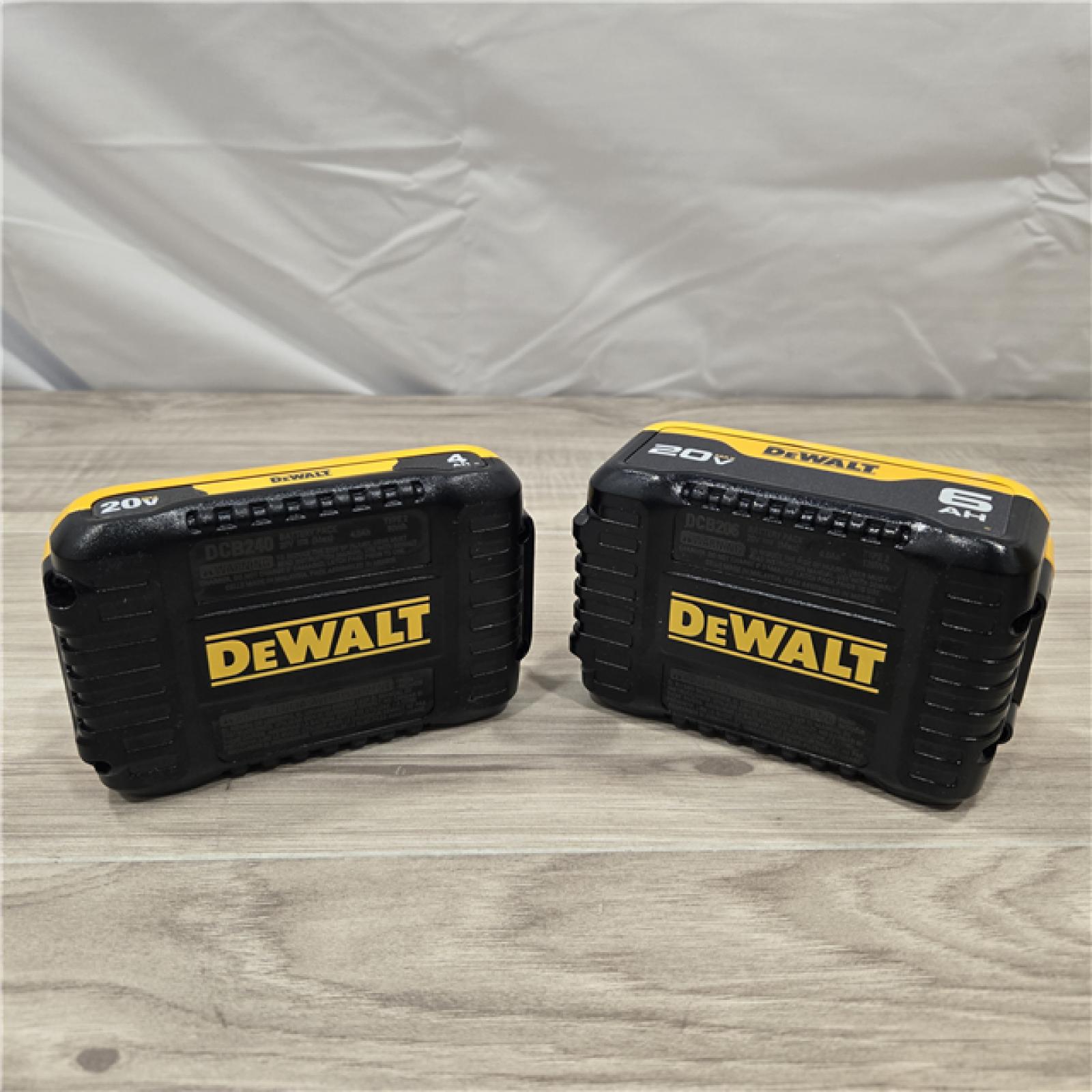 AS-IS DEWALT 20V MAX 6.0Ah and 4.0Ah Battery and Charger Starter Kit
