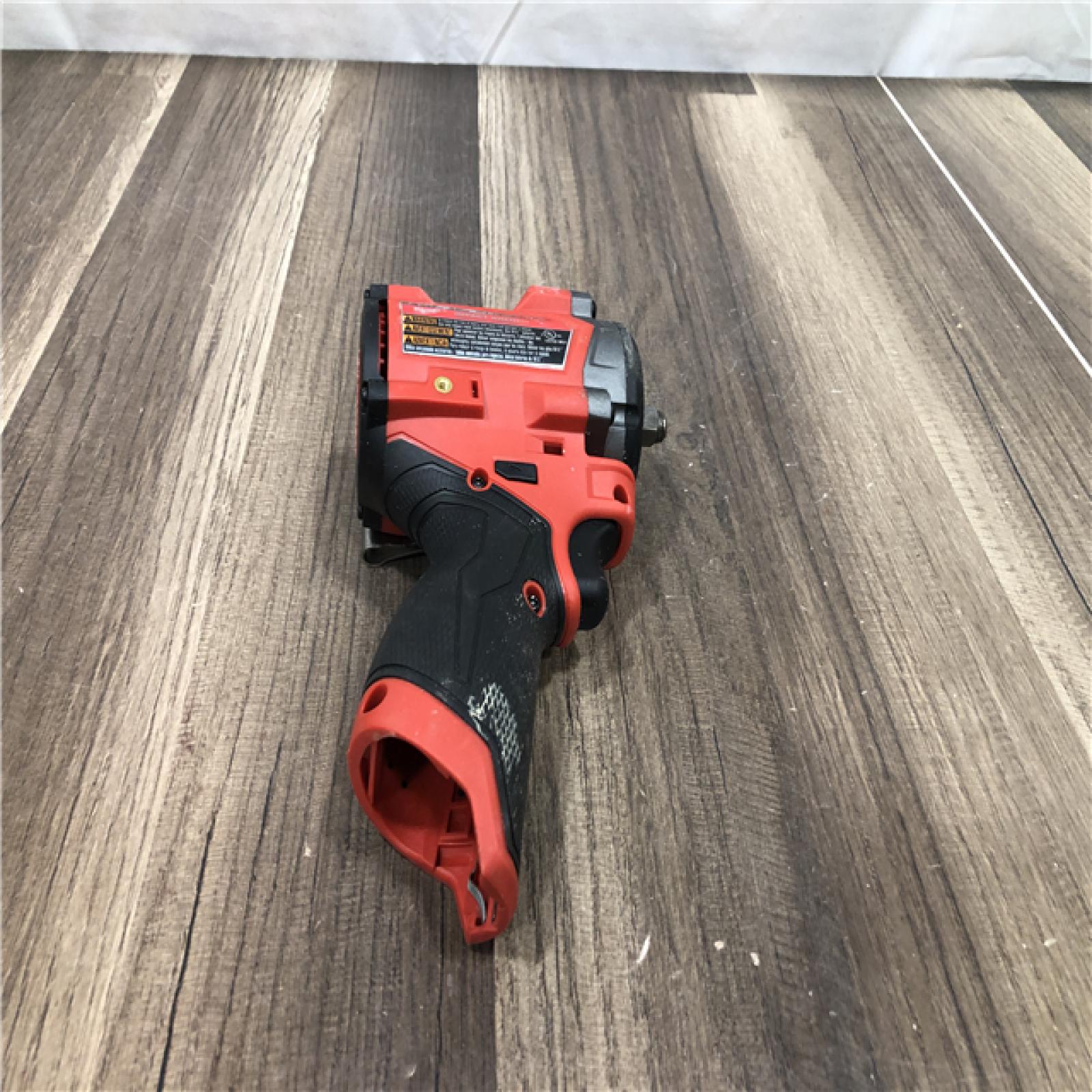 AS-IS Milwaukee  FUEL 12V Lithium-Ion Brushless Cordless Stubby 3/8 in. Impact Wrench (Tool-Only)