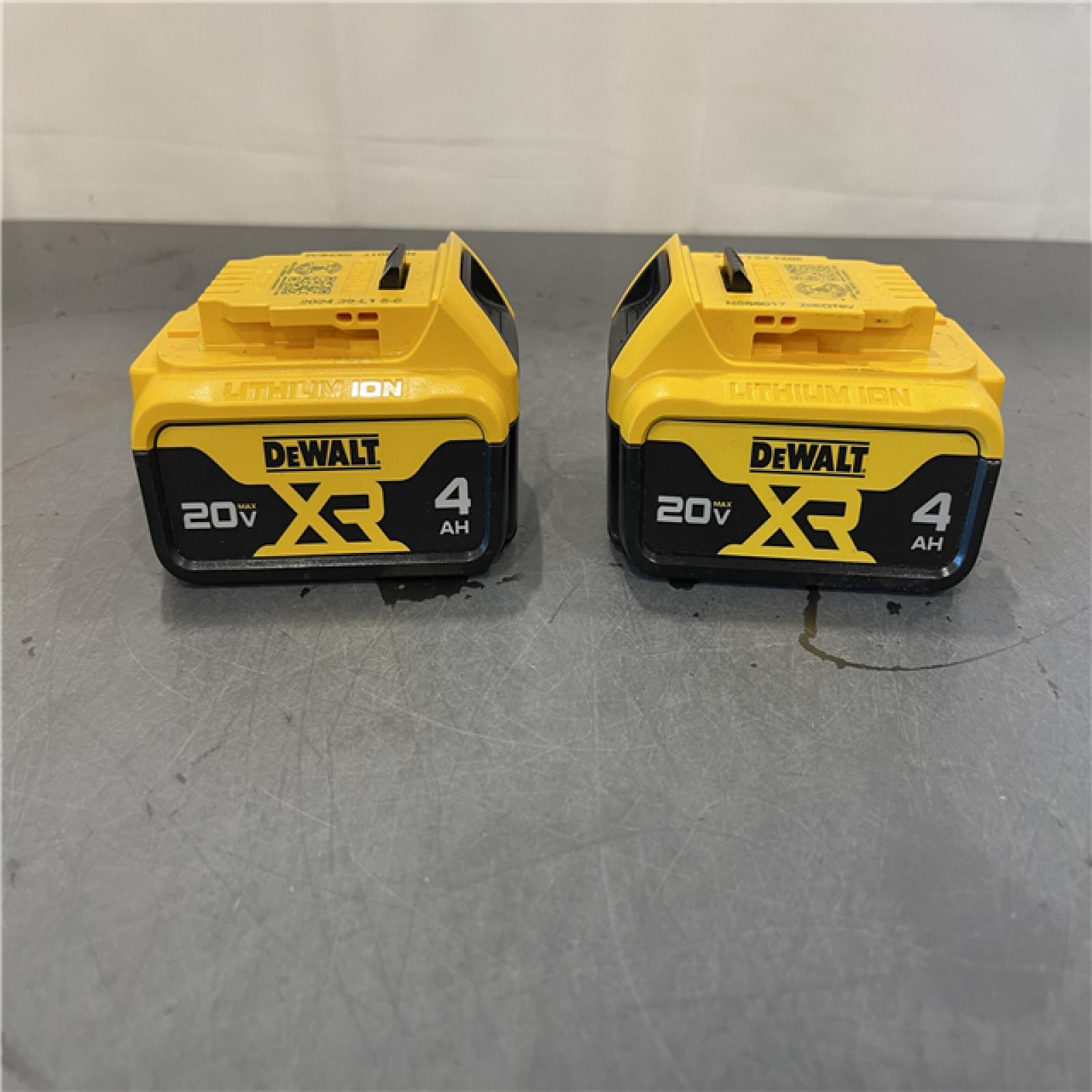 AS-IS - Dewalt 20-Volt MAX XR Lithium-Ion Premium Battery Pack 4.0Ah (2-Pack)