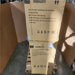 Phoenix NEW Husky Heavy-Duty 52 in. W 15-Drawer Matte Blue Steel Rolling Tool Chest Combo