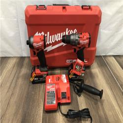AS-IS Milwaukee FUEL 18V Lithium-Ion Brushless Cordless Hammer Drill and Impact Driver Combo Kit