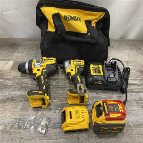 AS-IS DEWALT 20V MAX Cordless Brushless Hammer Drill/Driver 2 Tool Combo Kit