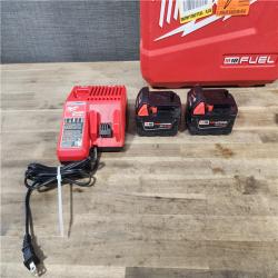 HOUSTON LOCATION - AS-IS Milwaukee 2904-22 Hammer Drill Driver Kit with Batteries  Charger & Tool Case  Red