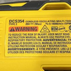 AS-IS DEWALT ATOMIC 20V MAX Cordless Brushless Oscillating Multi Tool Kit