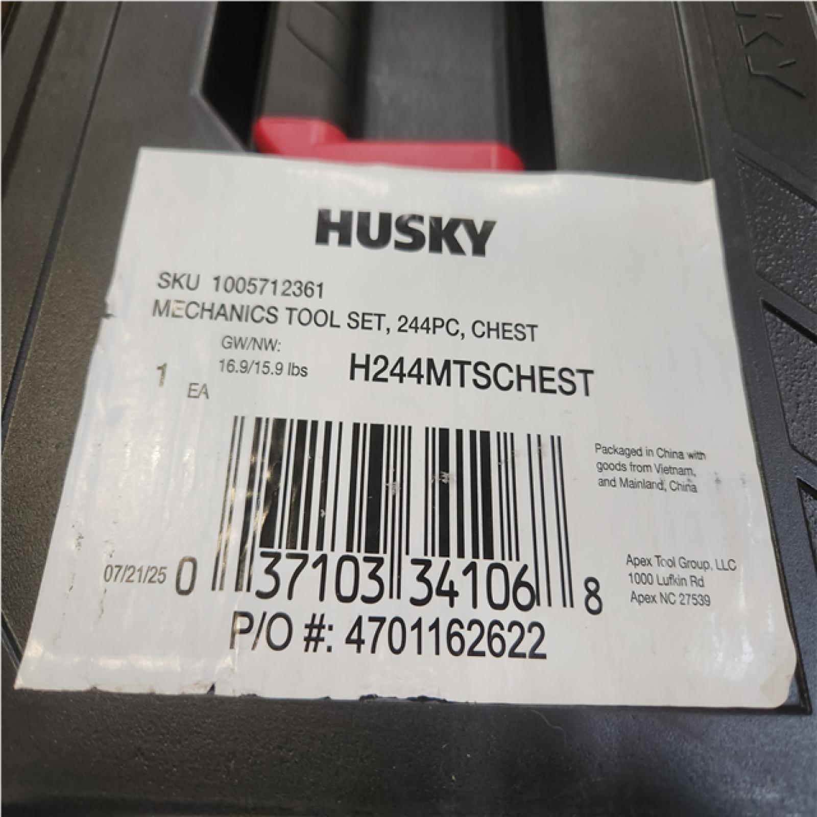 Phoenix NEW Husky 244-Piece SAE/Metric Mechanics Tool Set with Tool Box