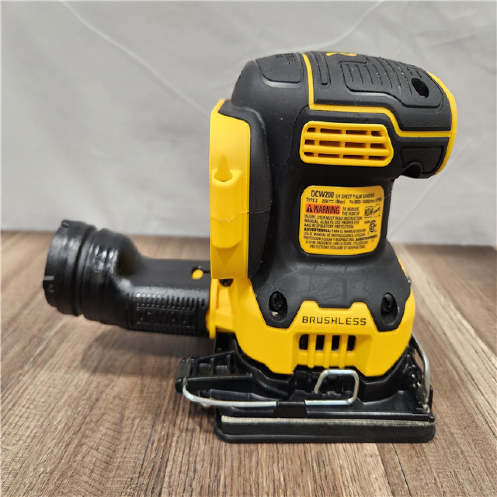 AS-IS- DEWALT 20V MAX XR Brushless Cordless 1/4 Sheet Variable Speed Sander (Tool Only)
