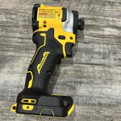AS-IS DEWALT ATOMIC 20V MAX Lithium-Ion Cordless 1/4 in. Brushless Impact Driver Kit