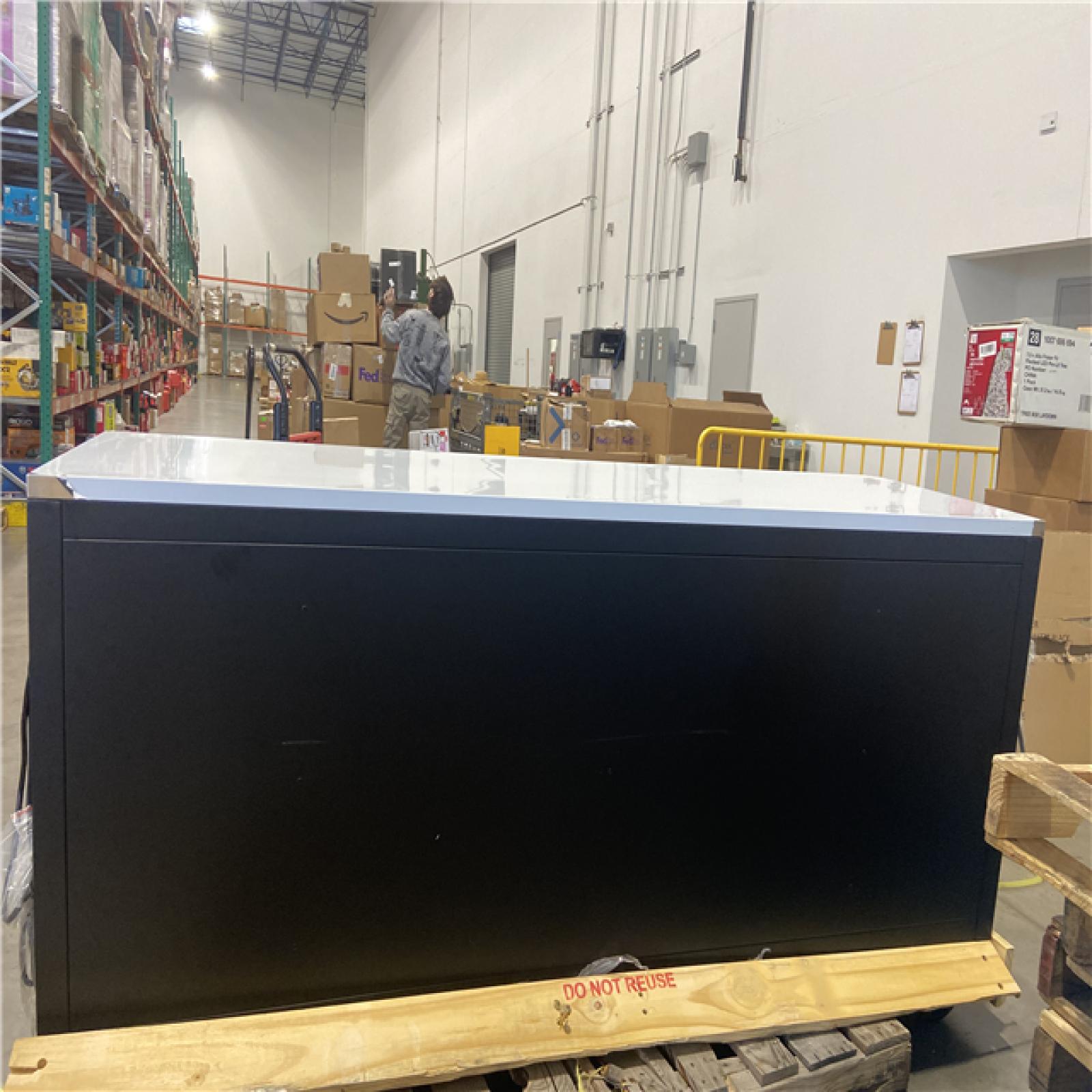 DALLAS LOCATION - Tool Storage 84 in. W x 24 in. D Heavy Duty Mobile Workbench Tool Chest with Stainless Steel Work Top in Matte Black