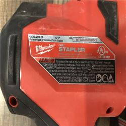 AS-IS Milwaukee M12 12-Volt Lithium-Ion Cordless Cable Stapler (Tool-Only)