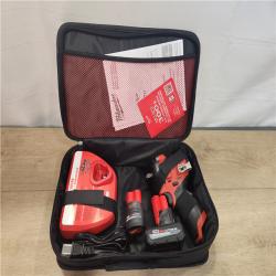 AS-IS- Milwaukee FUEL 12V Li-Ion Brushless Cordless Stubby 3/8 in. Impact Wrench Kit
