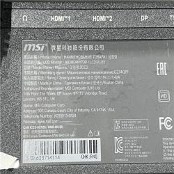 AS-IS MSI Optix G274  27 Gaming Monitor  1920 x 1080 FHD  IPS  170Hz 3CC2 - Black