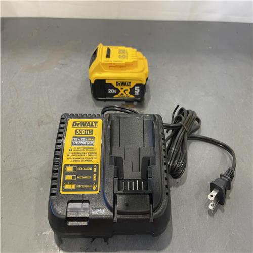 AS-IS - DEWALT 20-Volt Maximum XR 5.0 Ah Battery Pack and Charger