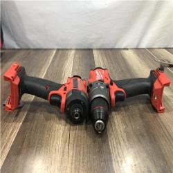 AS-IS Milwaukee FUEL 18V Lithium-Ion Brushless Cordless Hammer Drill and Impact Driver Combo Kit