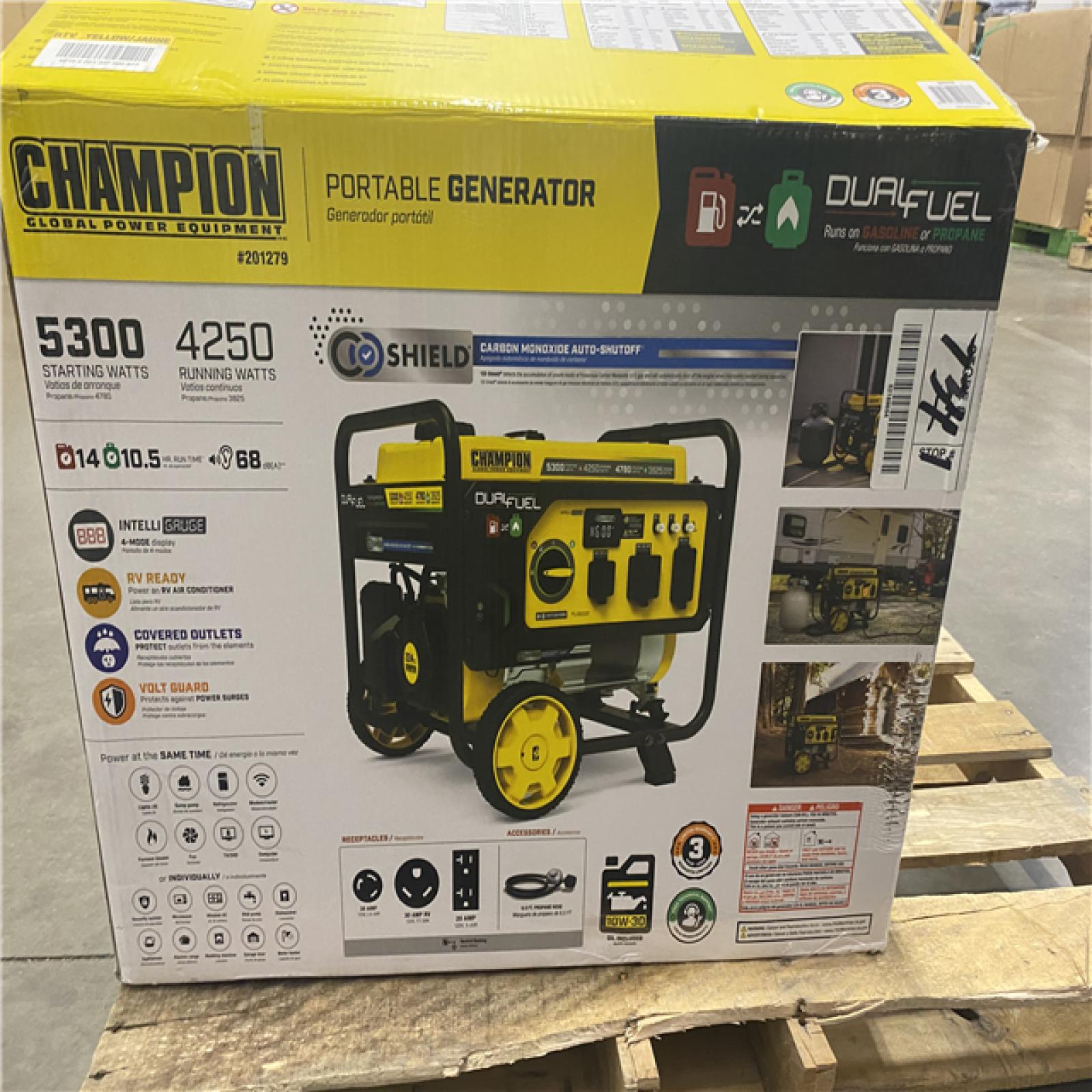 Dallas Location - As-Is Champion Power Equipment 5300/4250-Watt Portable Generator