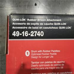 NEW!- Milwaukee M18 FUEL QUIK-LOK Rubber Broom Attachment (Attachment Only)