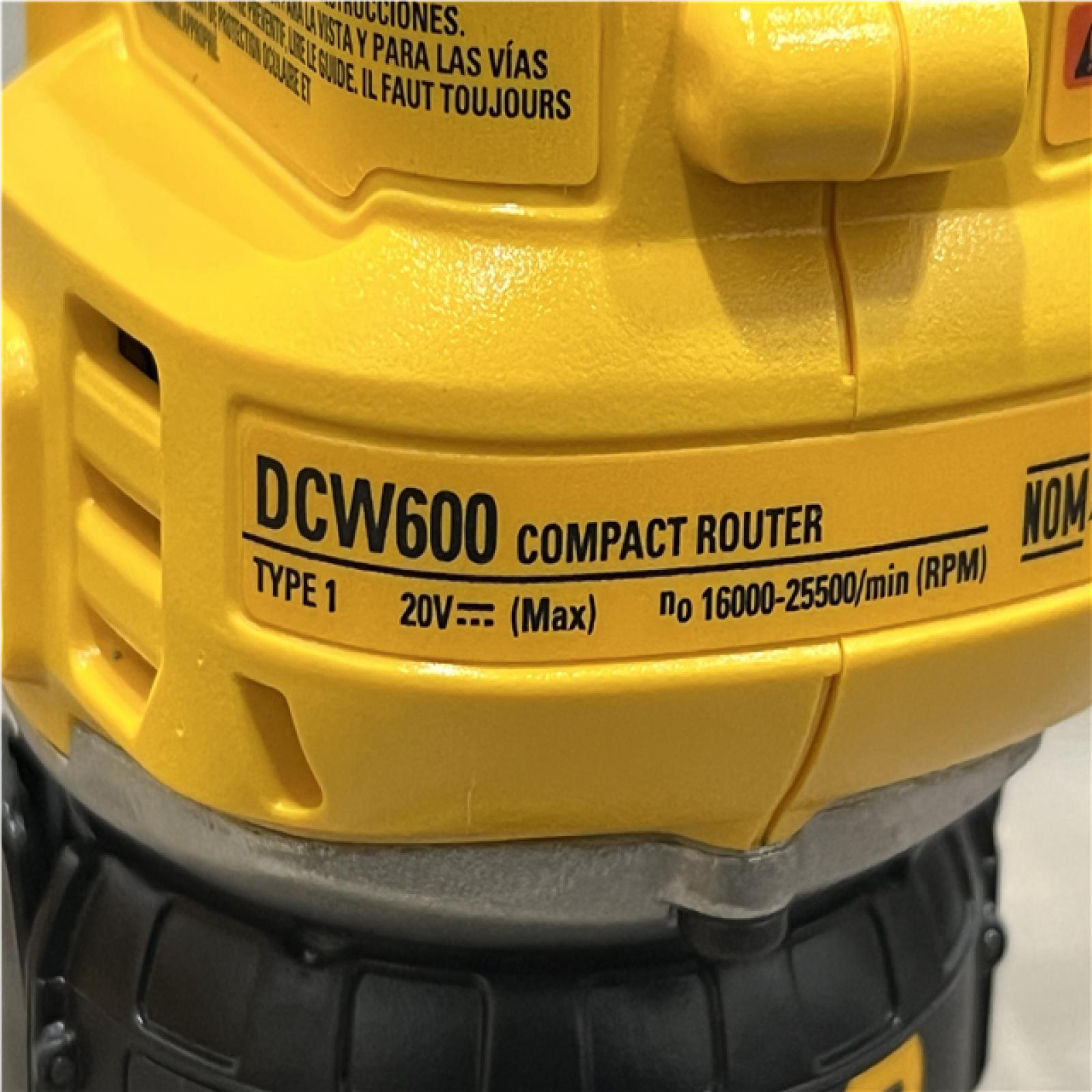 AS-IS DEWALT 20V MAX XR Cordless Brushless Fixed Base Compact Router (Tool Only)