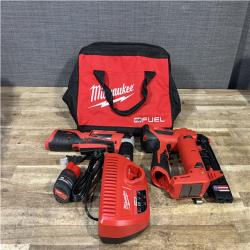Houston Location AS-IS Milwaukee Pin Nailer and Right Angle Drill and Battery with Charger