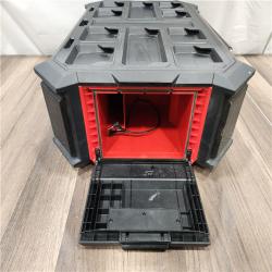 AS-IS- Milwaukee 18V M18 PACKOUT Lithium-Ion Cordless Radio + Charger (Tool Only)