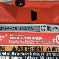 AS-IS Milwaukee FUEL 12V Lithium-Ion Brushless Cordless 1/2 in. Drill Driver Kit