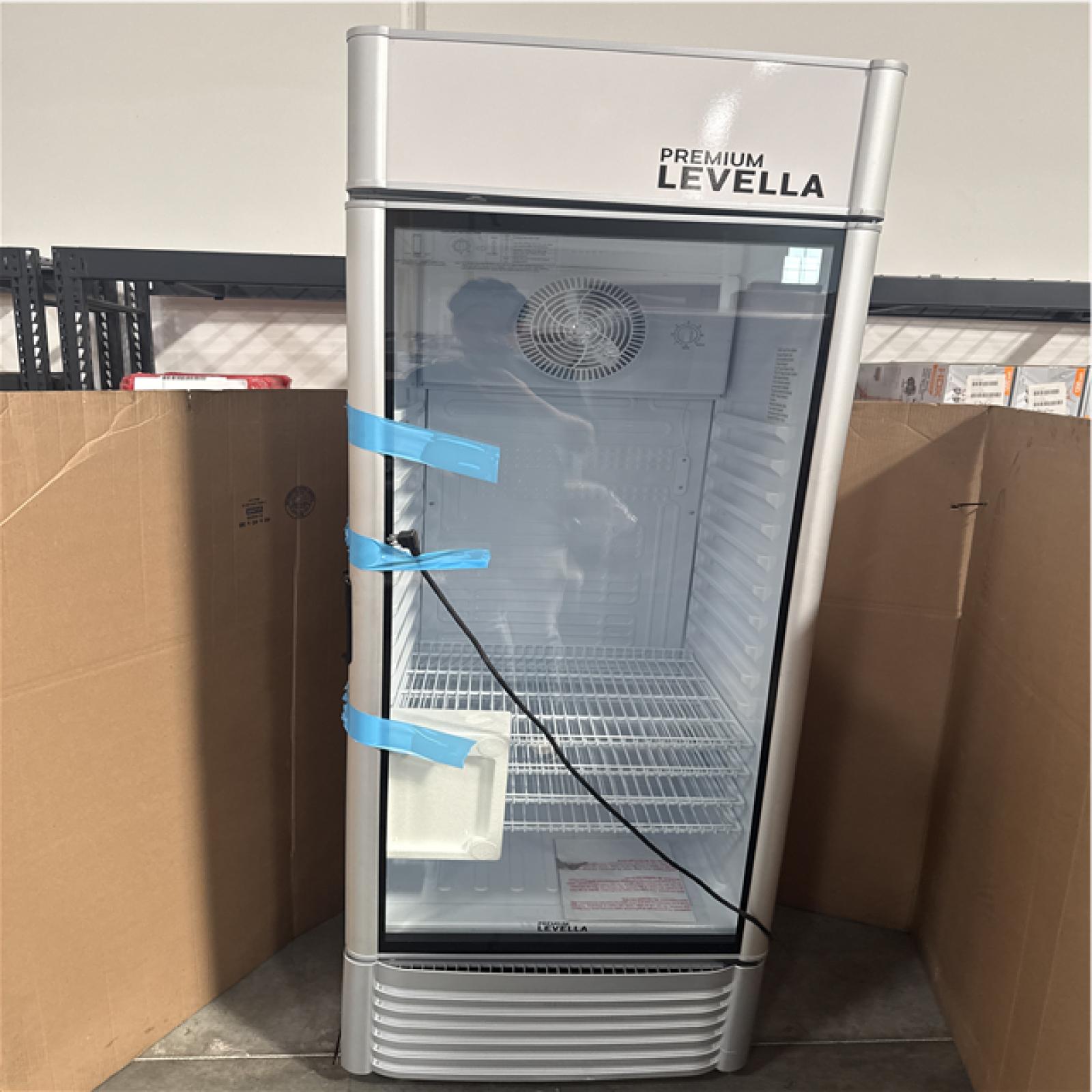 CALIFORNIA AS IS LEVELLA SINGLE DOOR MERCHANDISER REFRIGERATOR