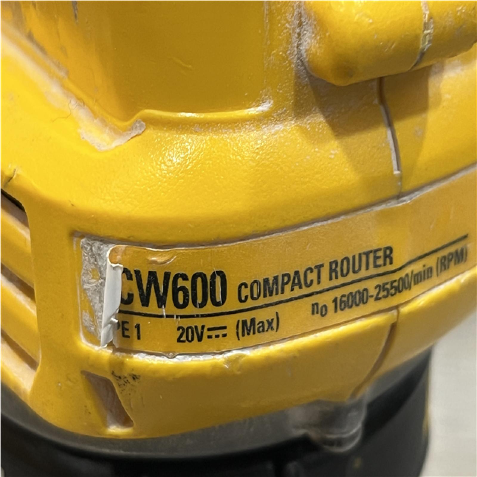 AS-IS DEWALT 20V MAX XR Cordless Brushless Fixed Base Compact Router (Tool Only)