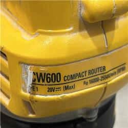 AS-IS DEWALT 20V MAX XR Cordless Brushless Fixed Base Compact Router (Tool Only)
