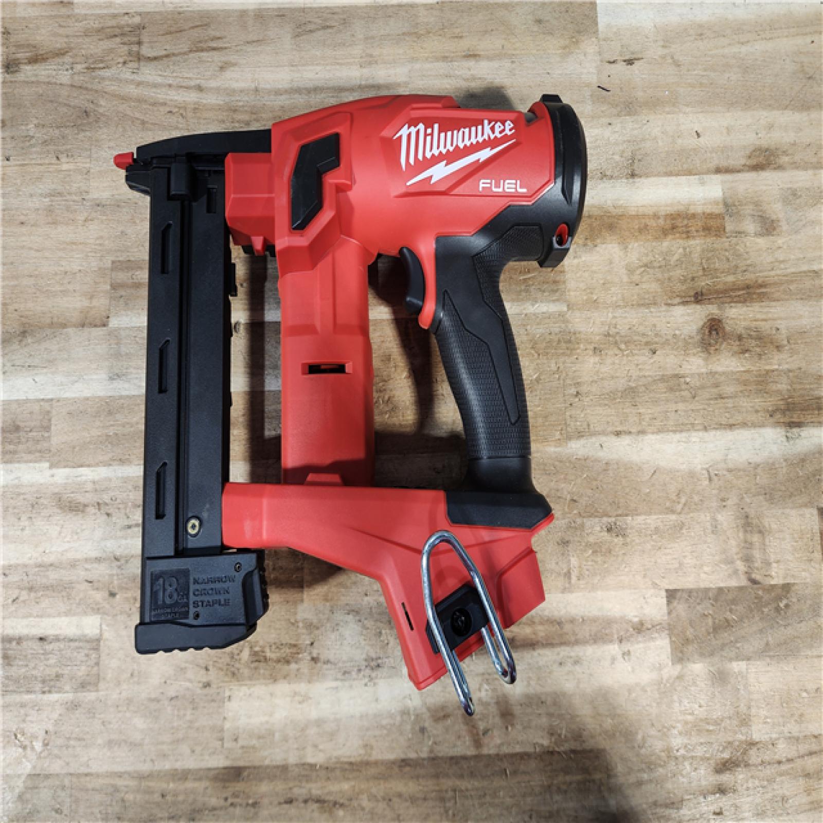 HOUSTON LOCATION - AS-IS Milwaukee FUEL 18-Volt Lithium-Ion Brushless Cordless 18-Gauge 1/4 in. Narrow Crown Stapler (Tool-Only)