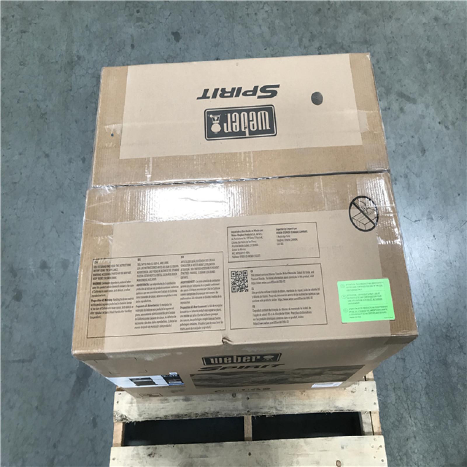 CALIFORNIA AS-IS WEBER SPIRIT BLACK OUTDOOR GAS GRILL E-315