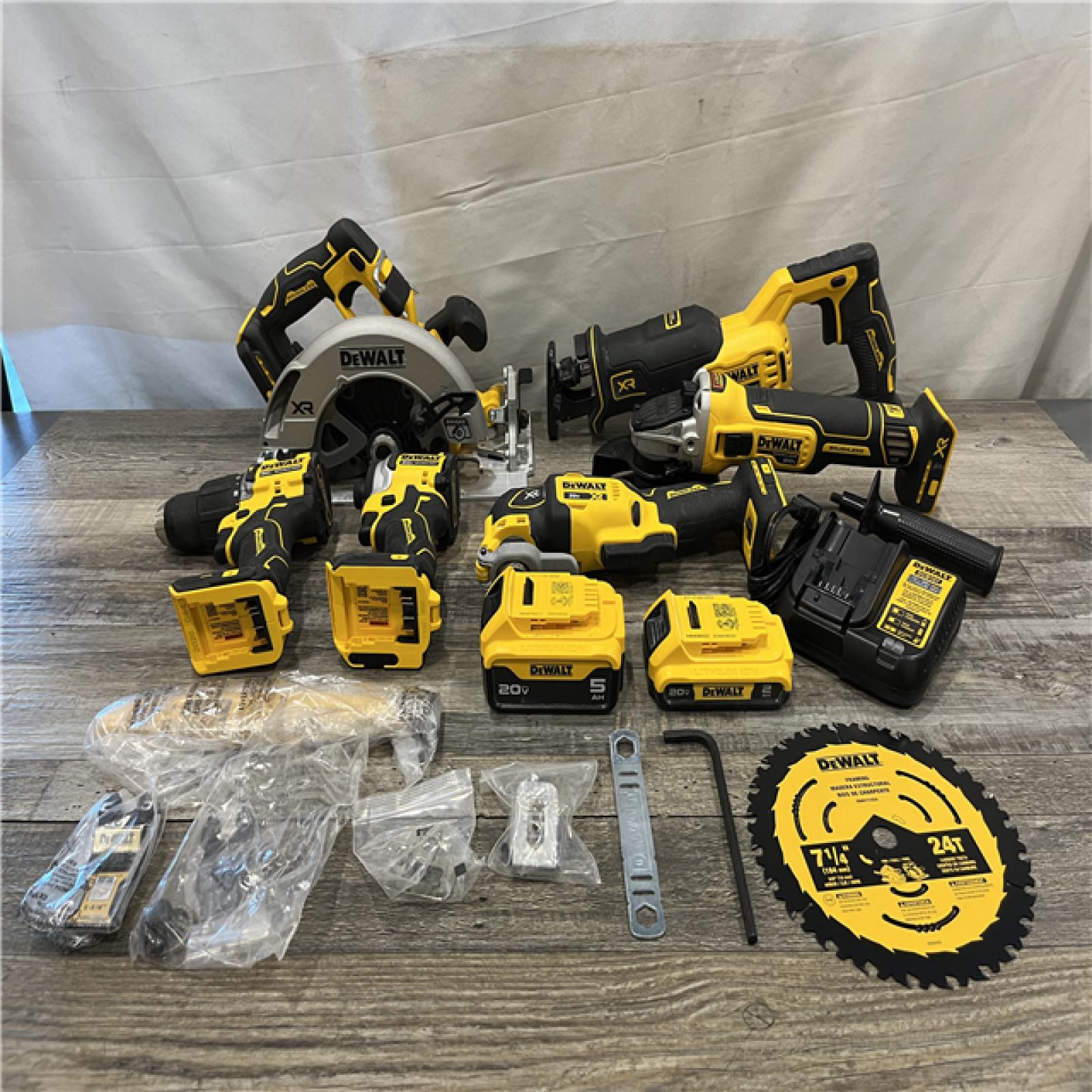AS-IS DEWALT 20V MAX Lithium-Ion Cordless 6-Tool Combo Kit