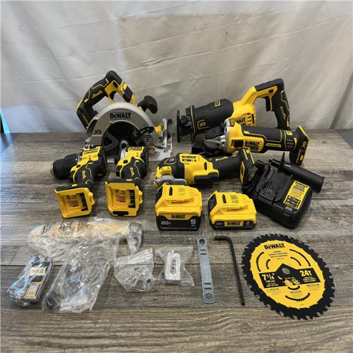 AS-IS DEWALT 20V MAX Lithium-Ion Cordless 6-Tool Combo Kit