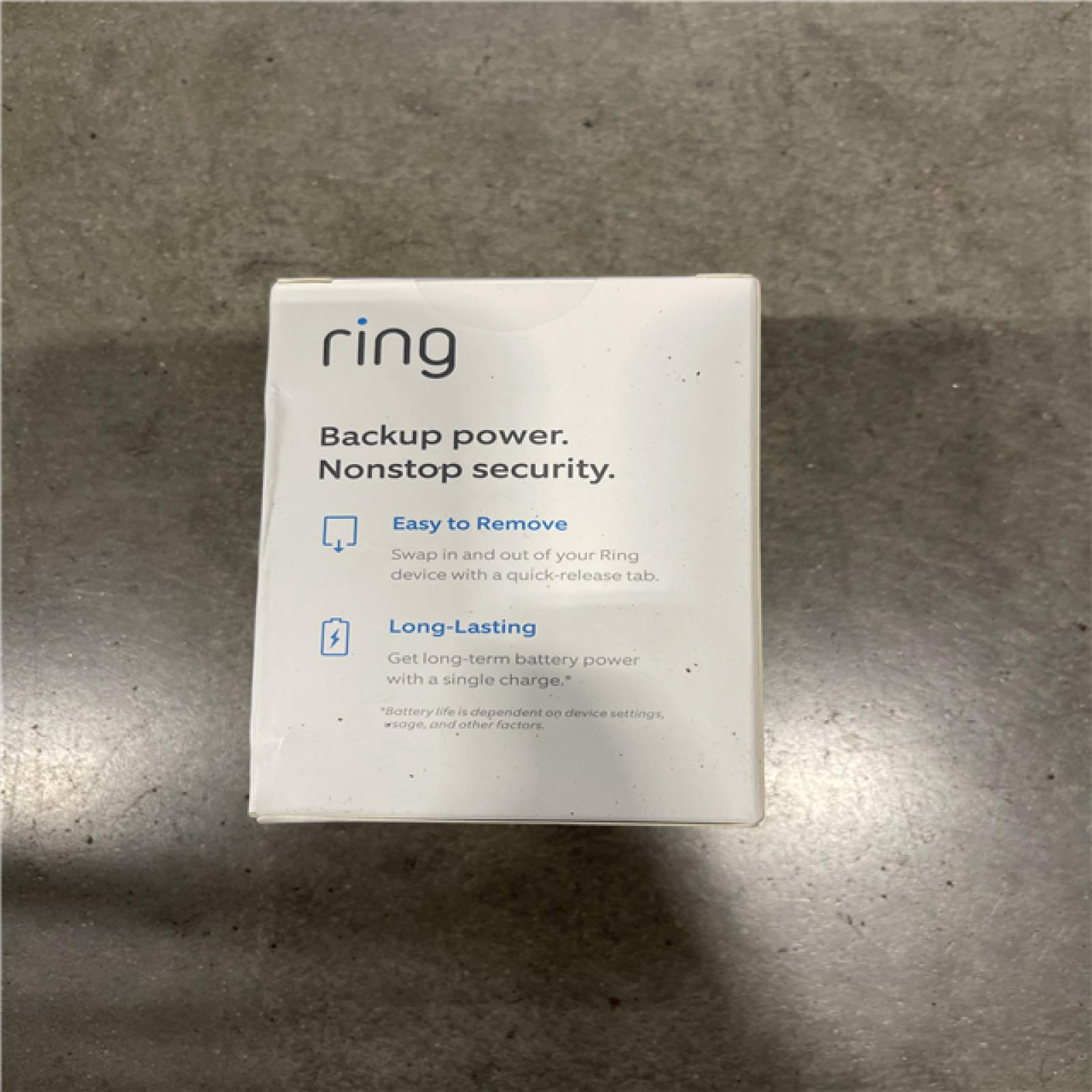 NEW! - Ring Quick-Release Battery Pack For Video Doorbells And Security Cams - (4 UNITS)