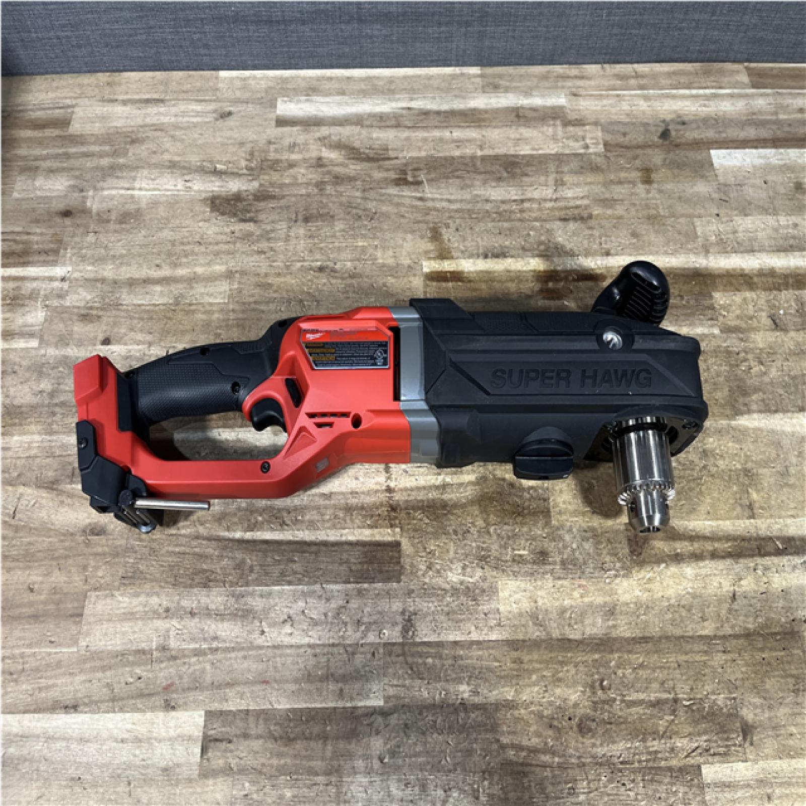 Houston Location AS-IS Milwaukee FUEL 18V Lithium-Ion Brushless Cordless GEN 2 SUPER HAWG 1/2 in. Right Angle Drill (Tool-Only)