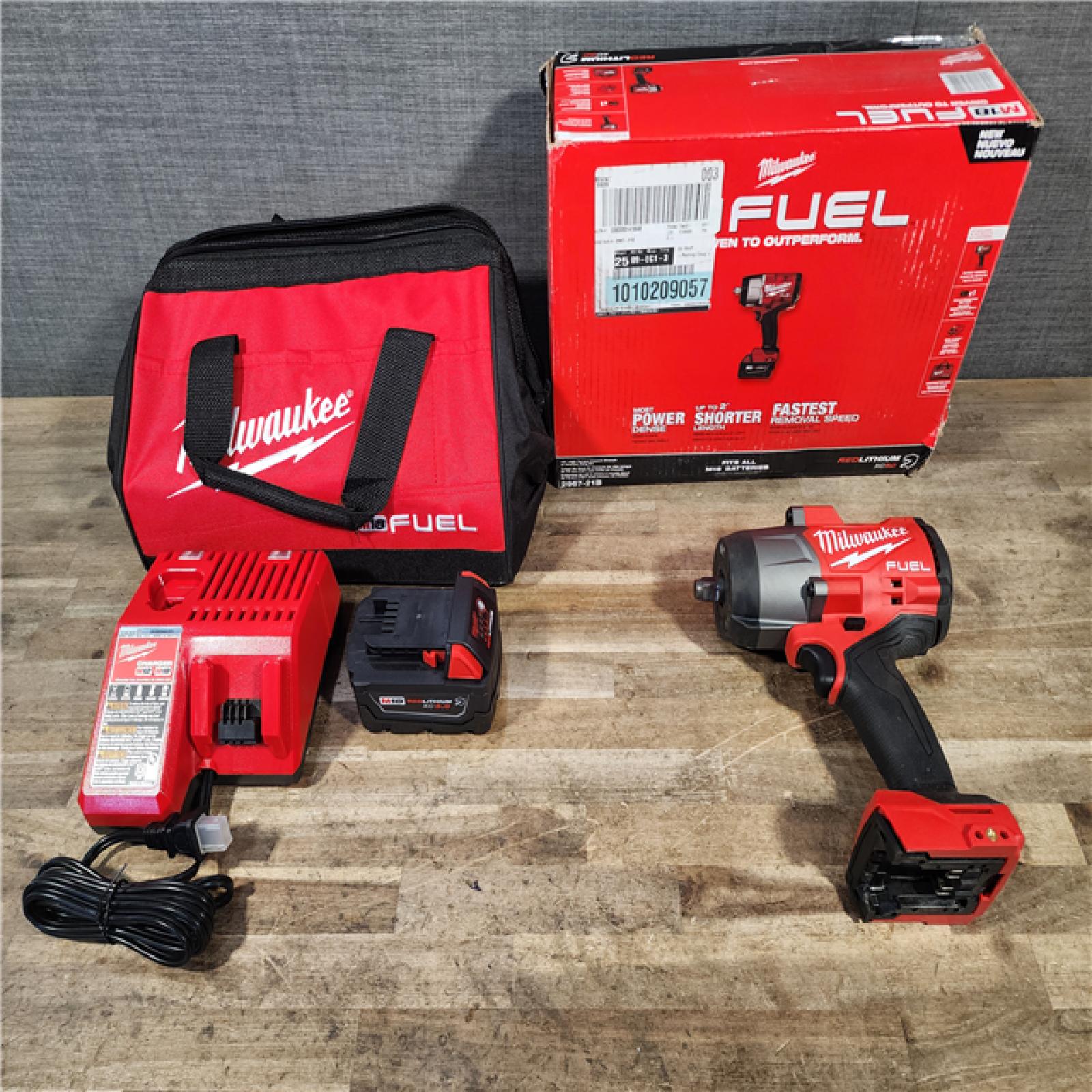HOUSTON LOCATION - AS-IS Milwaukee FUEL 18V Lithium-Ion Brushless Cordless 1/2 in. Impact Wrench w/Friction Ring Kit