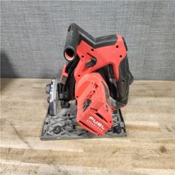 HOUSTON LOCATION - AS-IS Milwaukee  FUEL 18V Lithium-Ion Cordless Brushless 6-1/2 in. Plunge Cut Track Saw (Tool-Only)