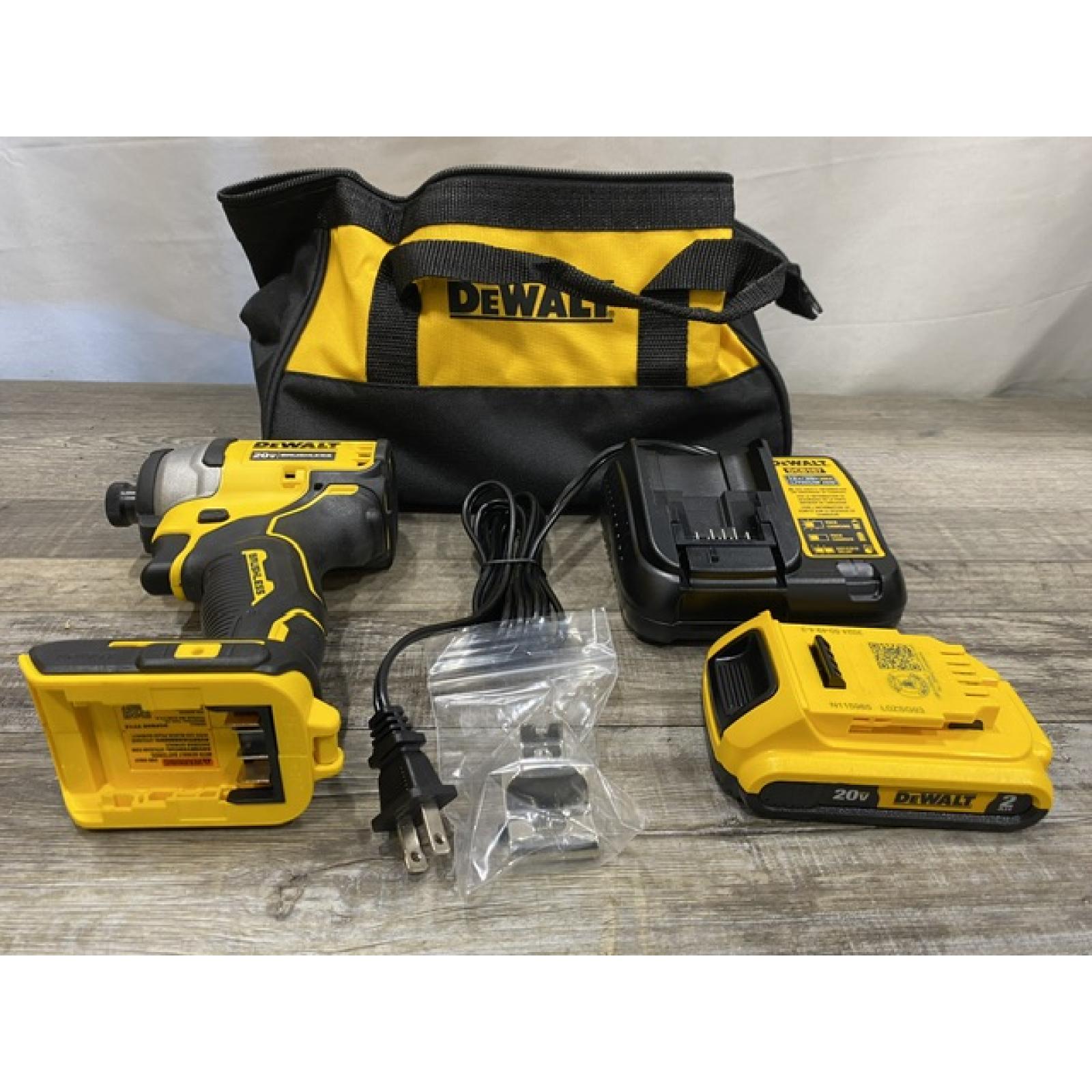 AS-IS DEWALT Atomic 20V Max Lithium-Ion Brushless Cordless Compact 1/4 in. Impact Driver Kit