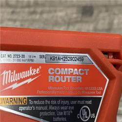 AS-IS Milwaukee  FUEL 18V Lithium-Ion Brushless Cordless Compact Router (Tool-Only)