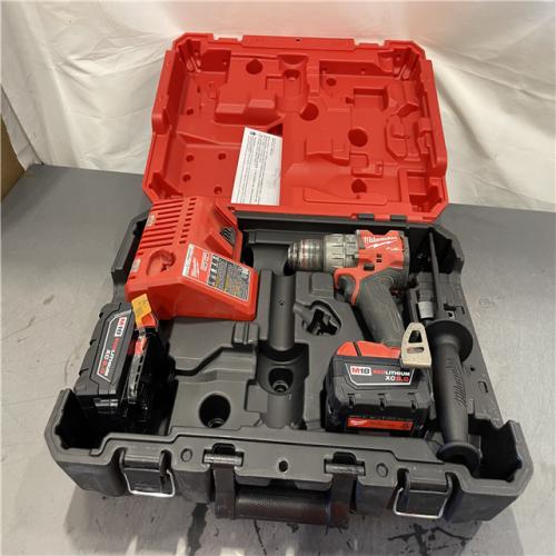 AS-IS - Milwaukee M18 FUEL 18V Lithium-Ion Brushless Cordless 1/2 in. Hammer Drill Driver Kit