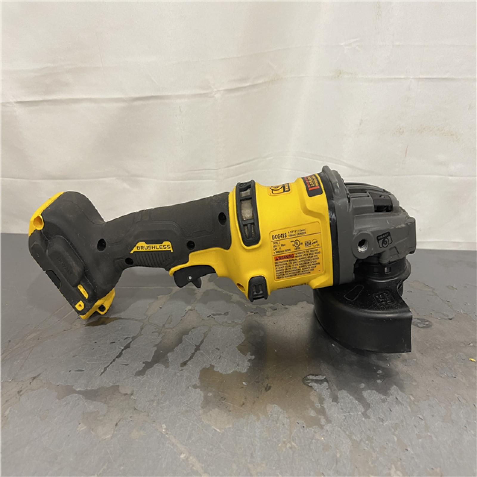 AS-IS- DEWALT 60V MAX Cordless Brushless 4.5 in. to 6 in. Small Angle Grinder with Kickback Brake (Tool Only)