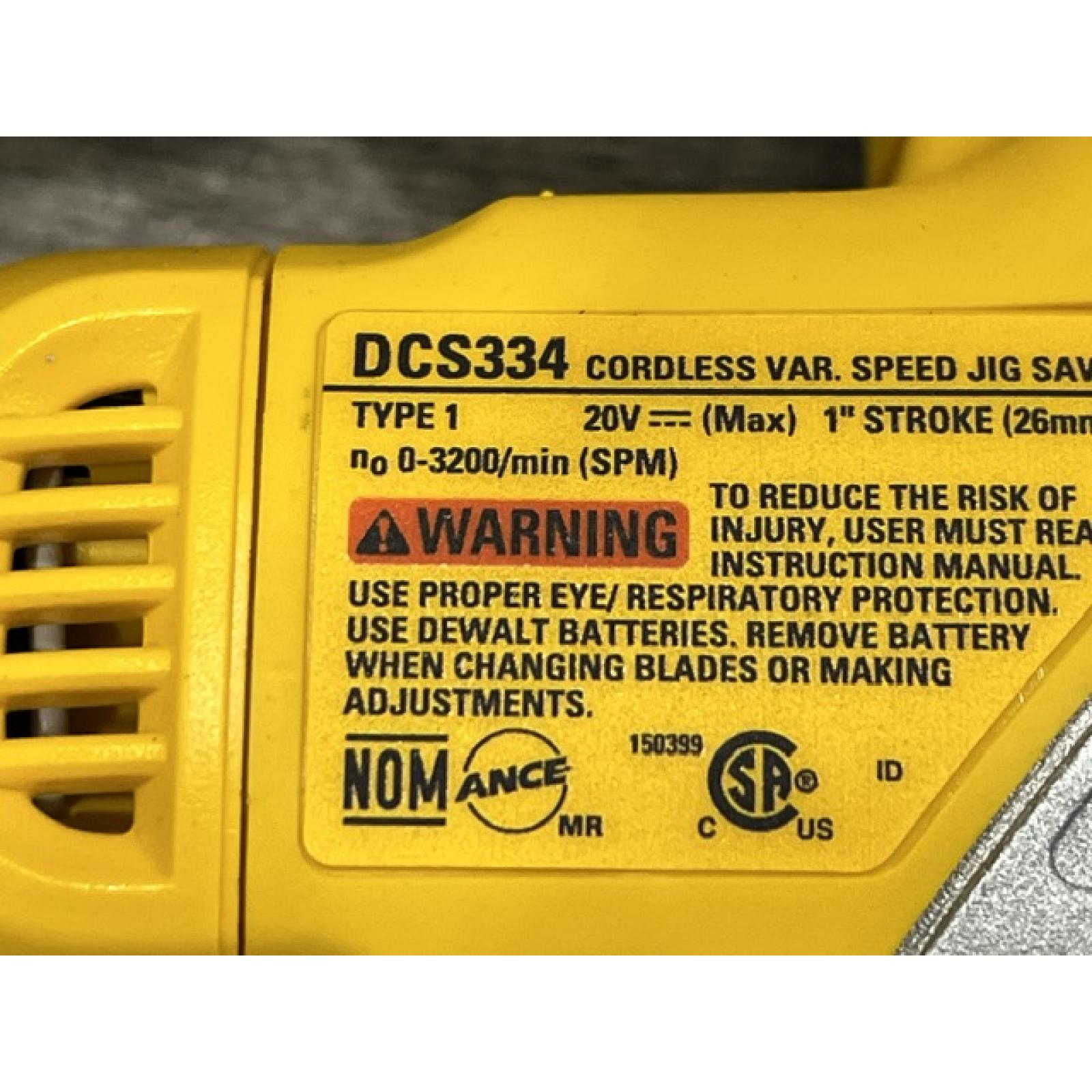 AS-IS DEWALT 20V MAX XR Cordless Brushless Jigsaw (Tool Only)