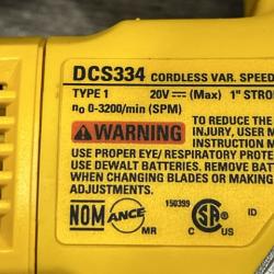 AS-IS DEWALT 20V MAX XR Cordless Brushless Jigsaw (Tool Only)