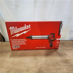 NEW- Milwaukee 12V Lithium-ion Cordless 20 oz. Aluminum Barrel Adhesive and Caulk Gun Kit
