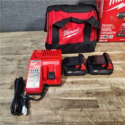 HOUSTON LOCATION - AS-IS Milwaukee 18V Cordless Brushed 2-Tool Drill/Driver and Impact Driver Kit