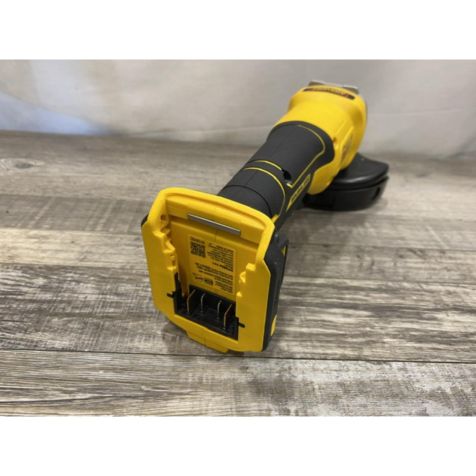 AS-IS DEWALT 20V MAX Cordless Brushless 4-1/2 in. Angle Grinder with Paddle Switch (Tool Only)