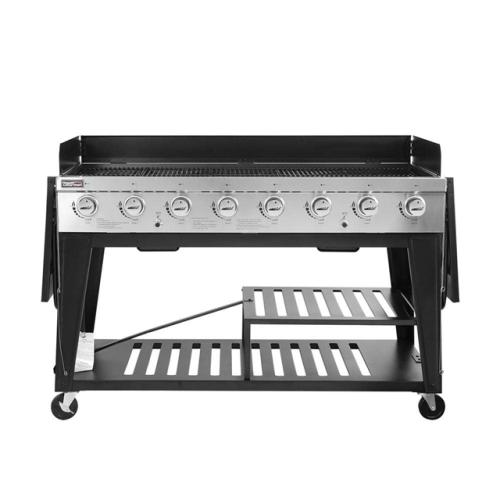 Phoenix Location NEW Royal Gourmet 8-Burner Event Propane Gas Grill with 2 Folding Side Tables
