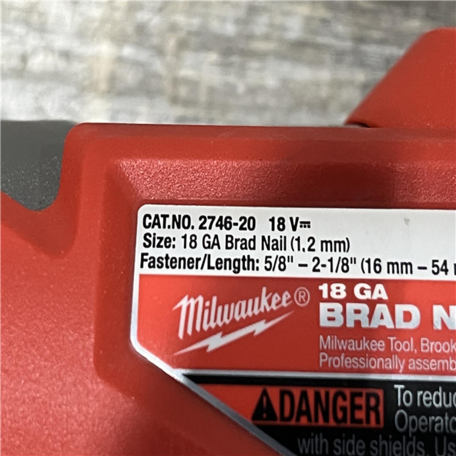AS-IS Milwaukee FUEL 18-Volt Lithium-Ion Brushless Cordless Gen II 18-Gauge Brad Nailer (Tool-Only)